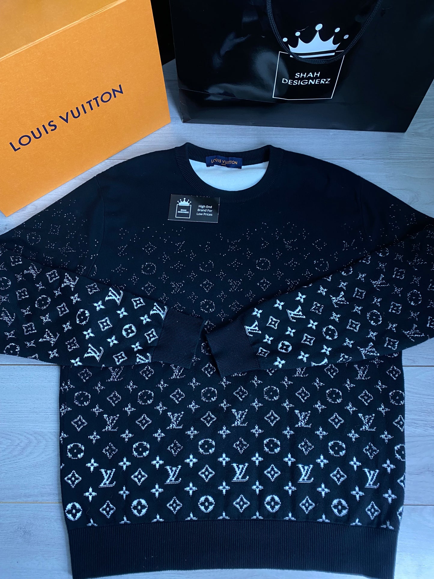 Louis Vuitton Gradient Sweater Black