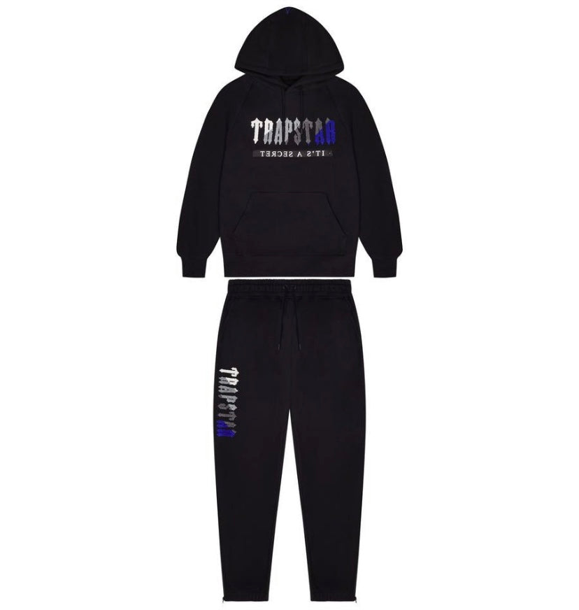 Trapstar Chenille Decoded 2.0 Tracksuit Black/Blue