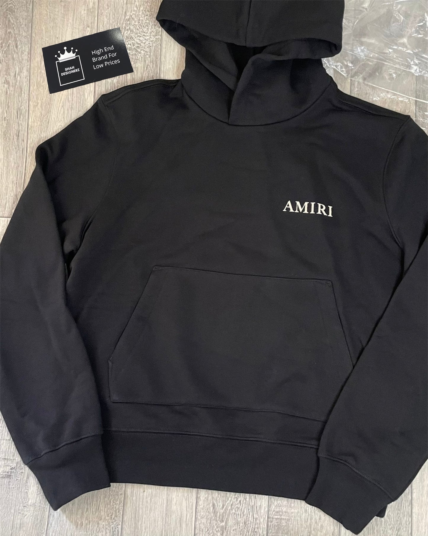 Amiri Puff Logo Hoodie Black