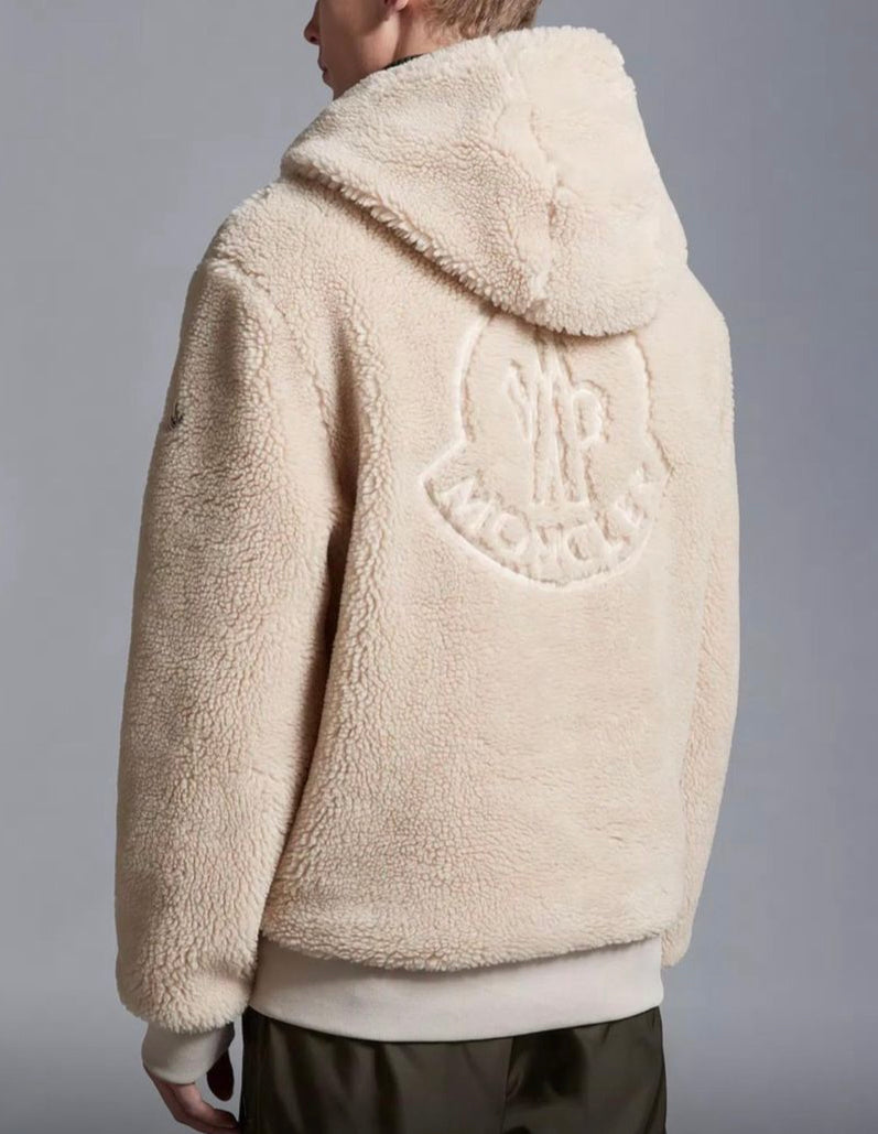 Moncler Teddy Zip Up Hoodie