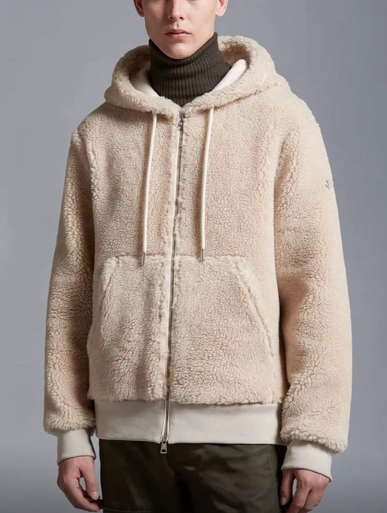 Moncler Teddy Zip Up Hoodie