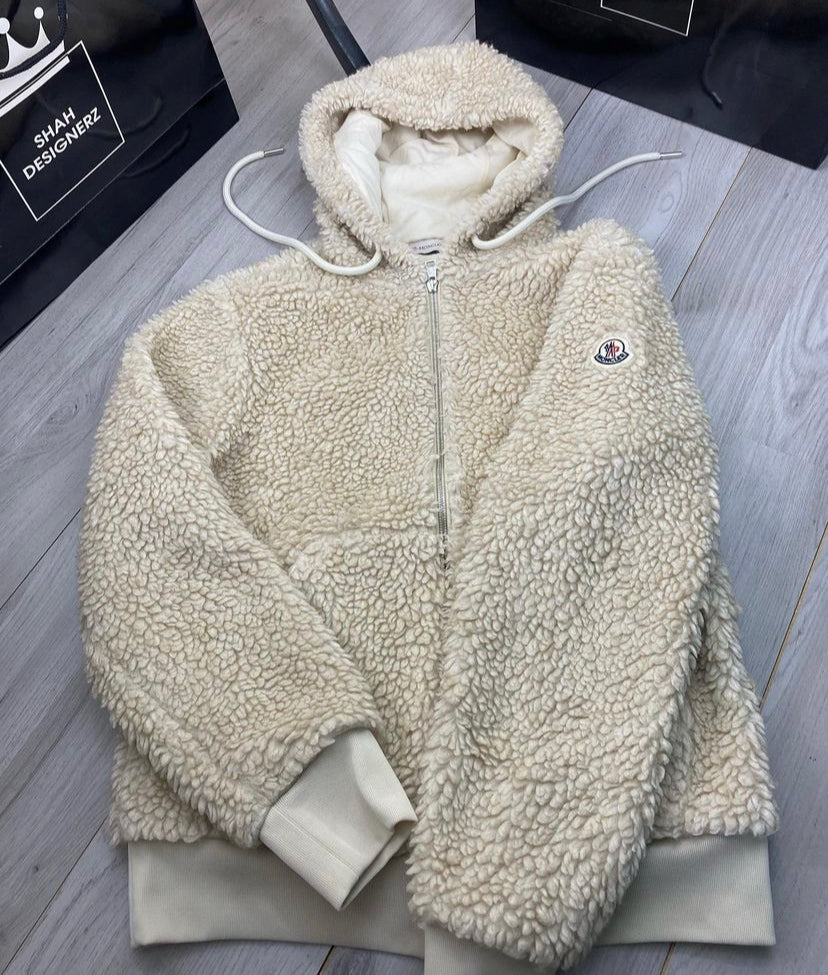 Moncler Teddy Zip Up Hoodie