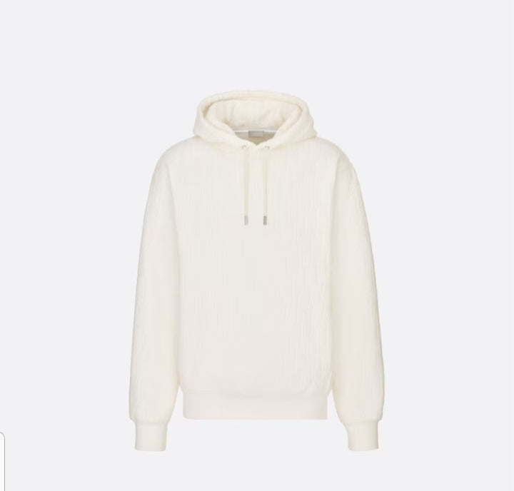 Dior Oblique Towel Hoodie White